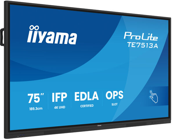 ProLite TE7513A-B1AG - 75" Google EDLA Certified IFP - Interactive display for seamless integration and collaboration in education and enterprise